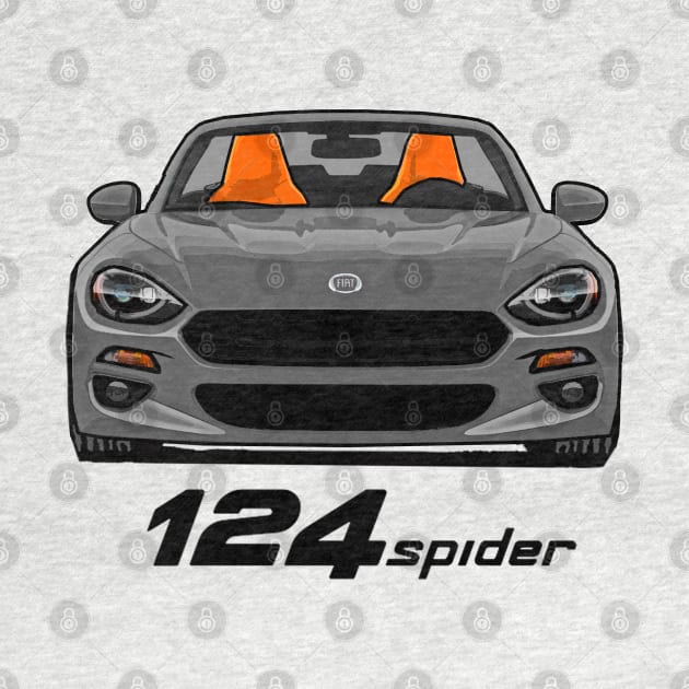 Fiat 124 Spider - Grey by Woreth